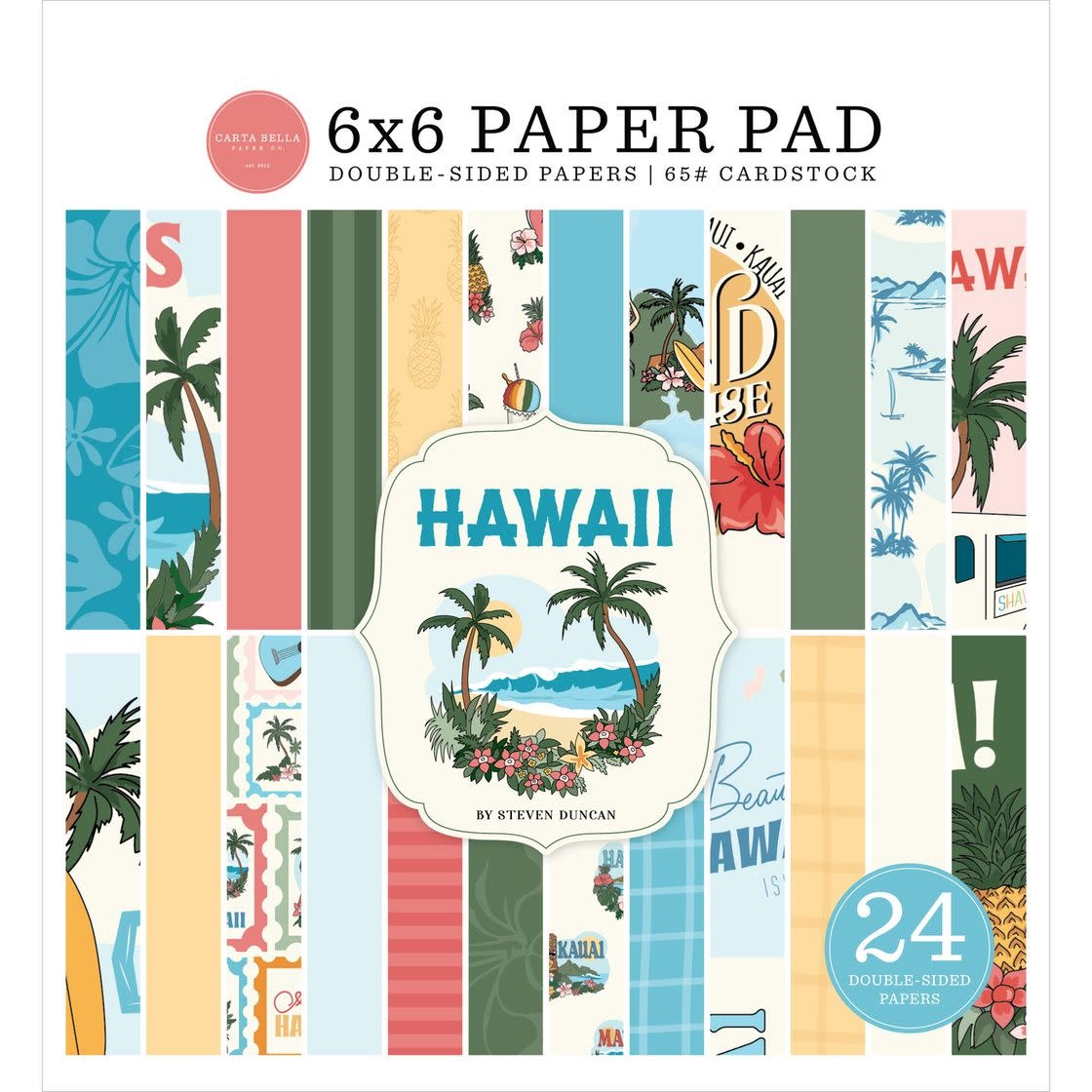 CARTA BELLA CARTA BELLA HAWAII 6x6 PAPER PAD