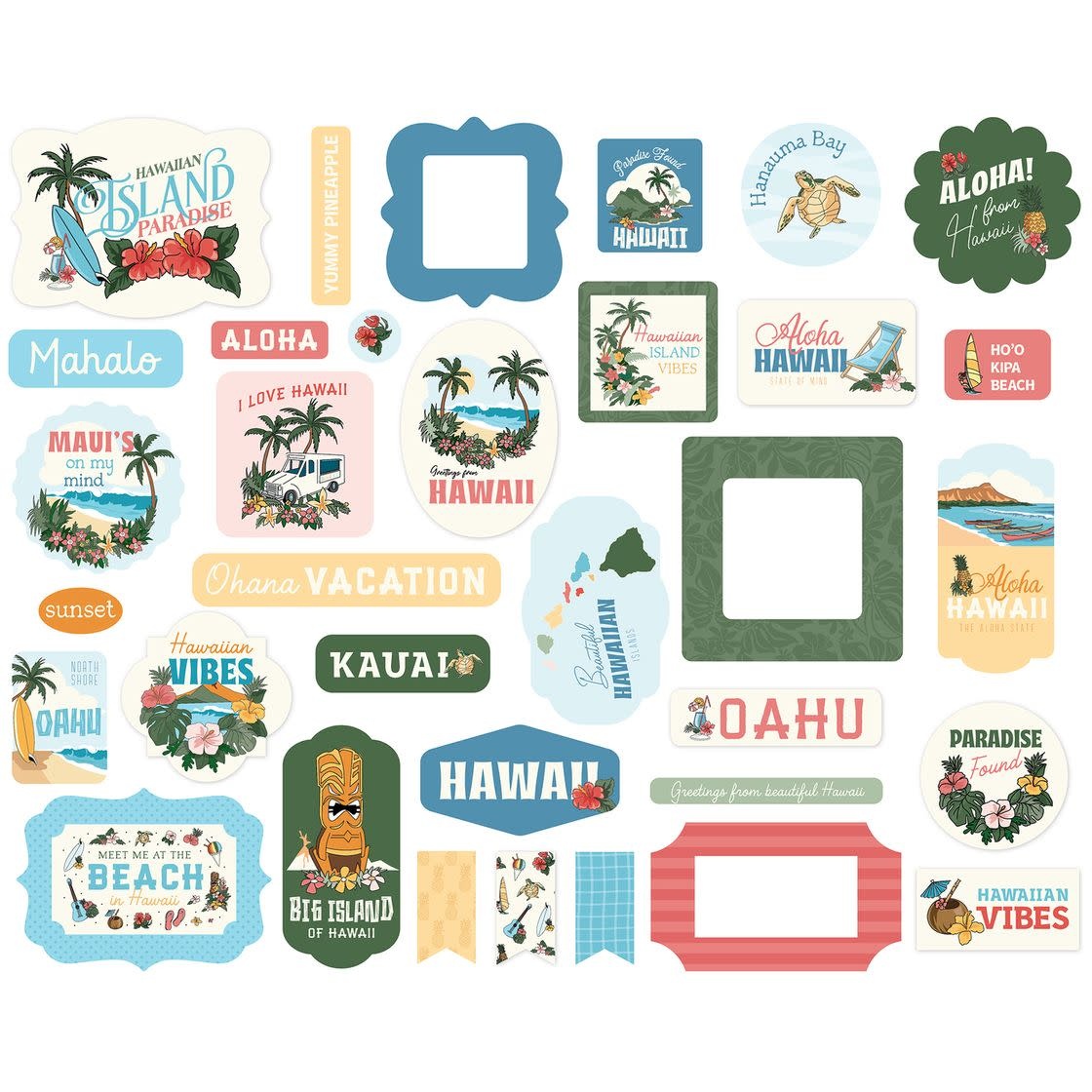 CARTA BELLA CARTA BELLA HAWAII EPHEMERA DIE CUTS