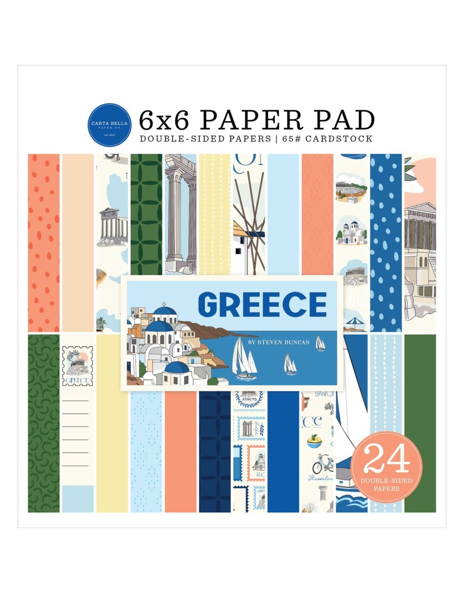 CARTA BELLA CARTA BELLA GREECE 6x6 PAPER PAD