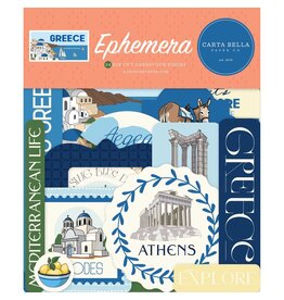CARTA BELLA CARTA BELLA GREECE EPHEMERA DIE CUTS