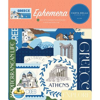CARTA BELLA CARTA BELLA GREECE EPHEMERA DIE CUTS