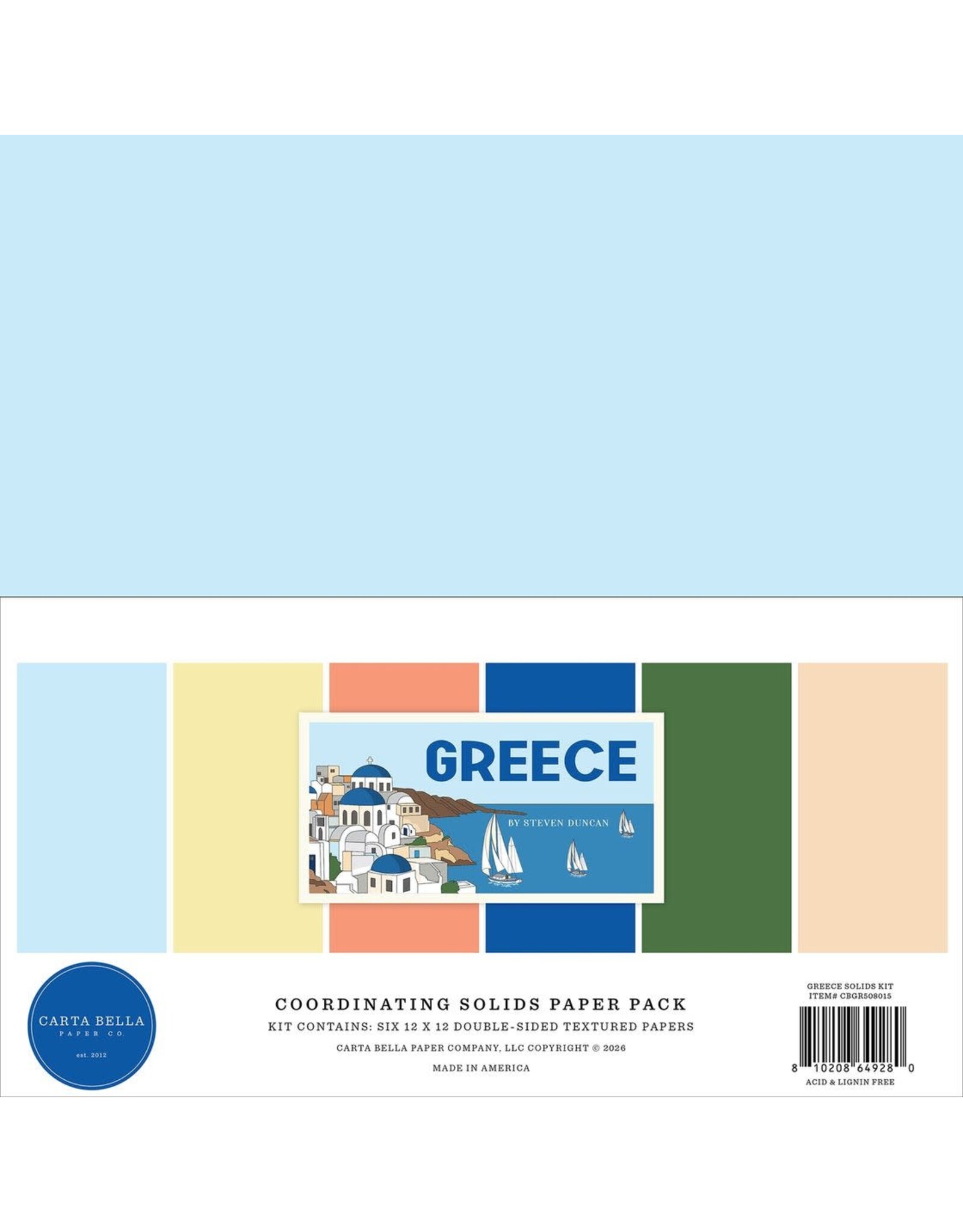CARTA BELLA CARTA BELLA GREECE 12x12 SOLIDS COLLECTION KIT