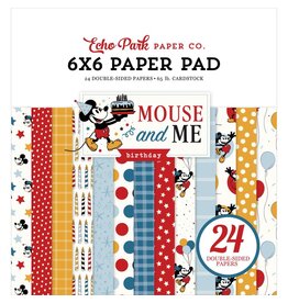 ECHO PARK PAPER ECHO PARK MOUSE AND ME BIRTHDAY 6x6 PAPER PAD 24 SHEETS