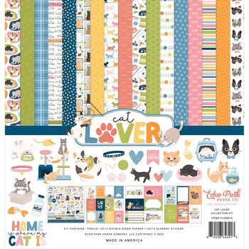 ECHO PARK PAPER ECHO PARK CAT LOVER 12x12 COLLECTION KIT