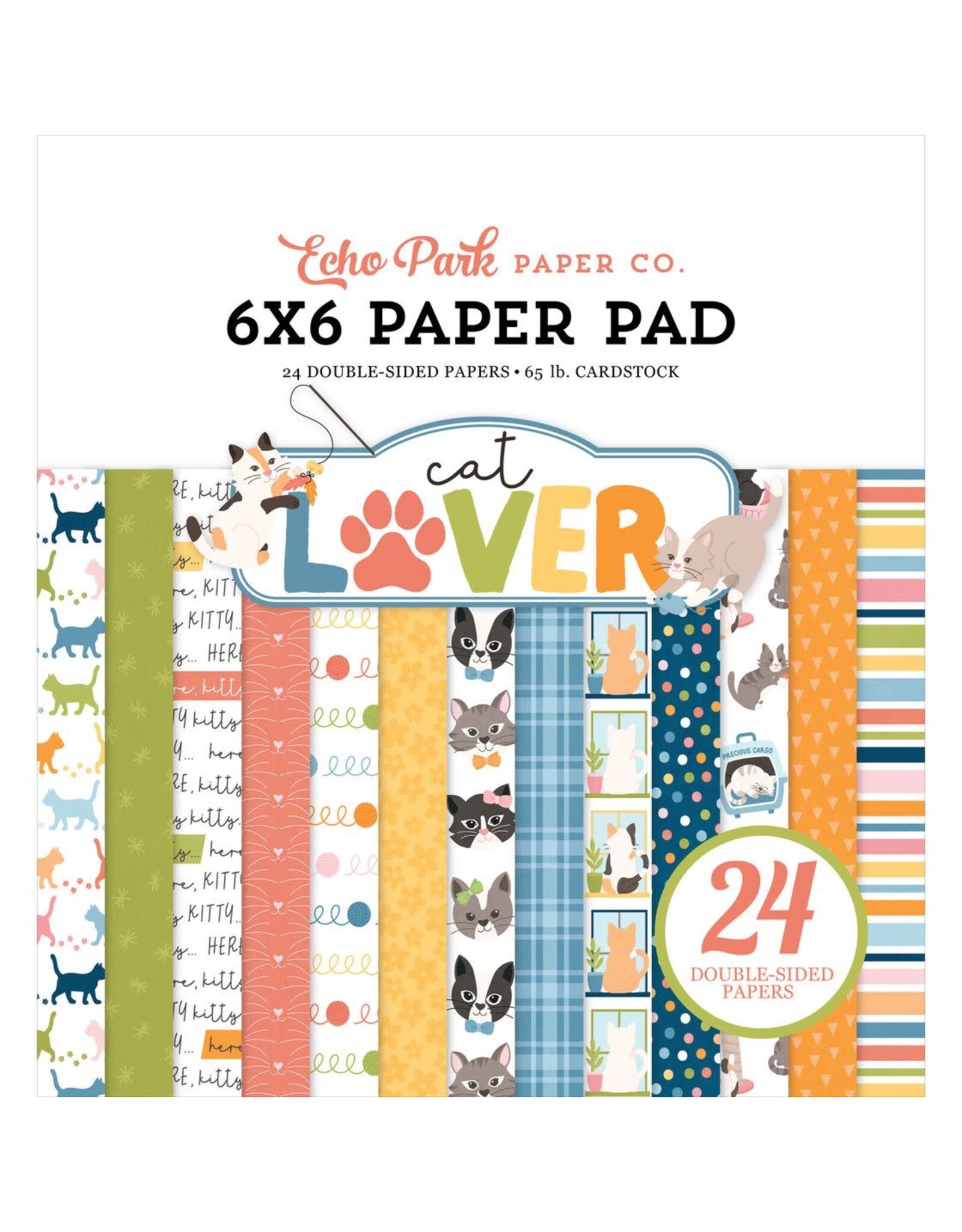 ECHO PARK PAPER ECHO PARK CAT LOVER 6x6 PAPER PAD 24 SHEETS