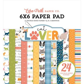 ECHO PARK PAPER ECHO PARK CAT LOVER 6x6 PAPER PAD 24 SHEETS