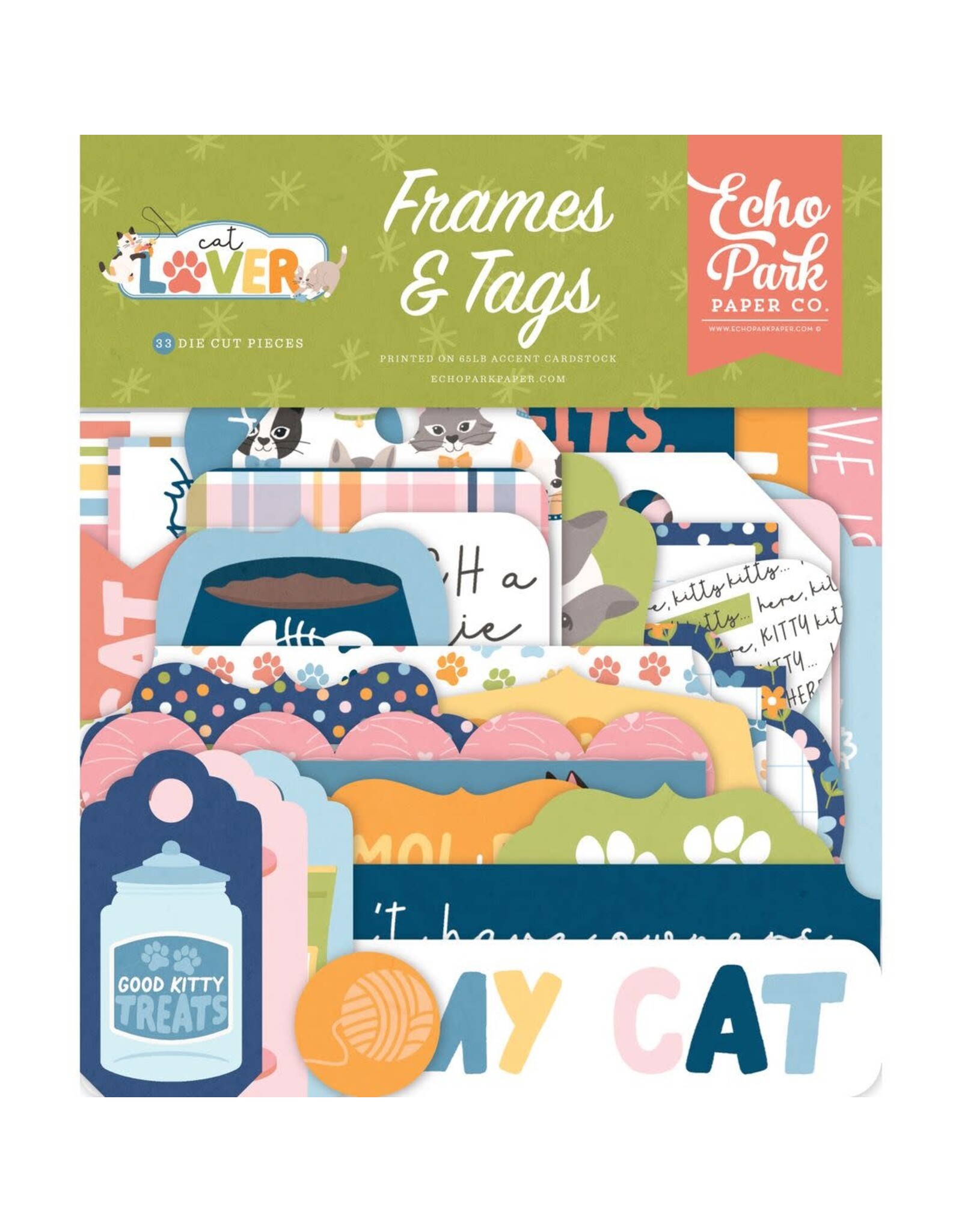 ECHO PARK PAPER ECHO PARK CAT LOVER FRAMES & TAGS EPHEMERA DIE-CUTS