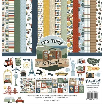 ECHO PARK PAPER ECHO PARK IT'S TIME TO TRAVEL 12x12 COLLECTION KIT