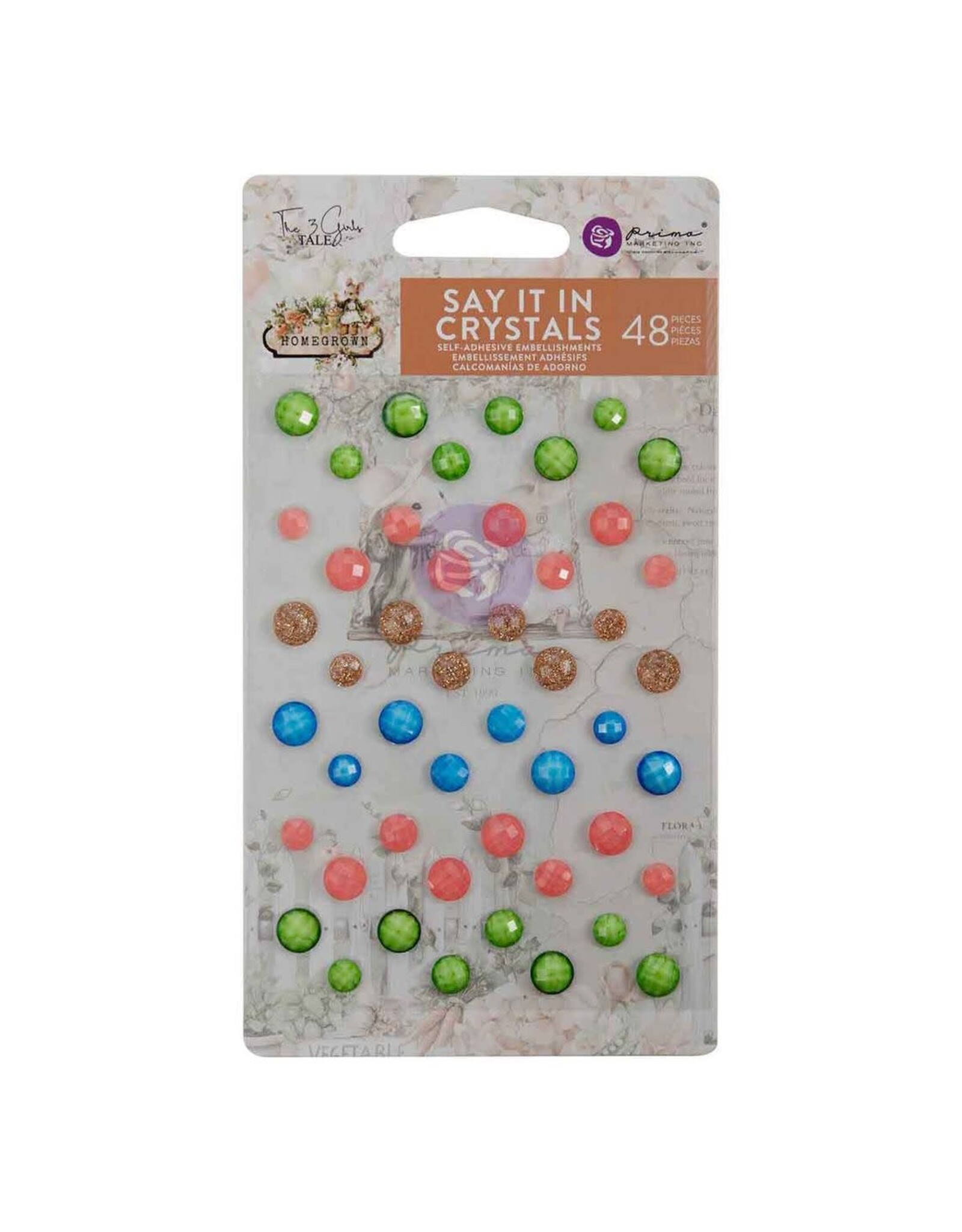 PRIMA PRIMA HOMEGROWN SAY IT IN CRYSTALS 48/PK