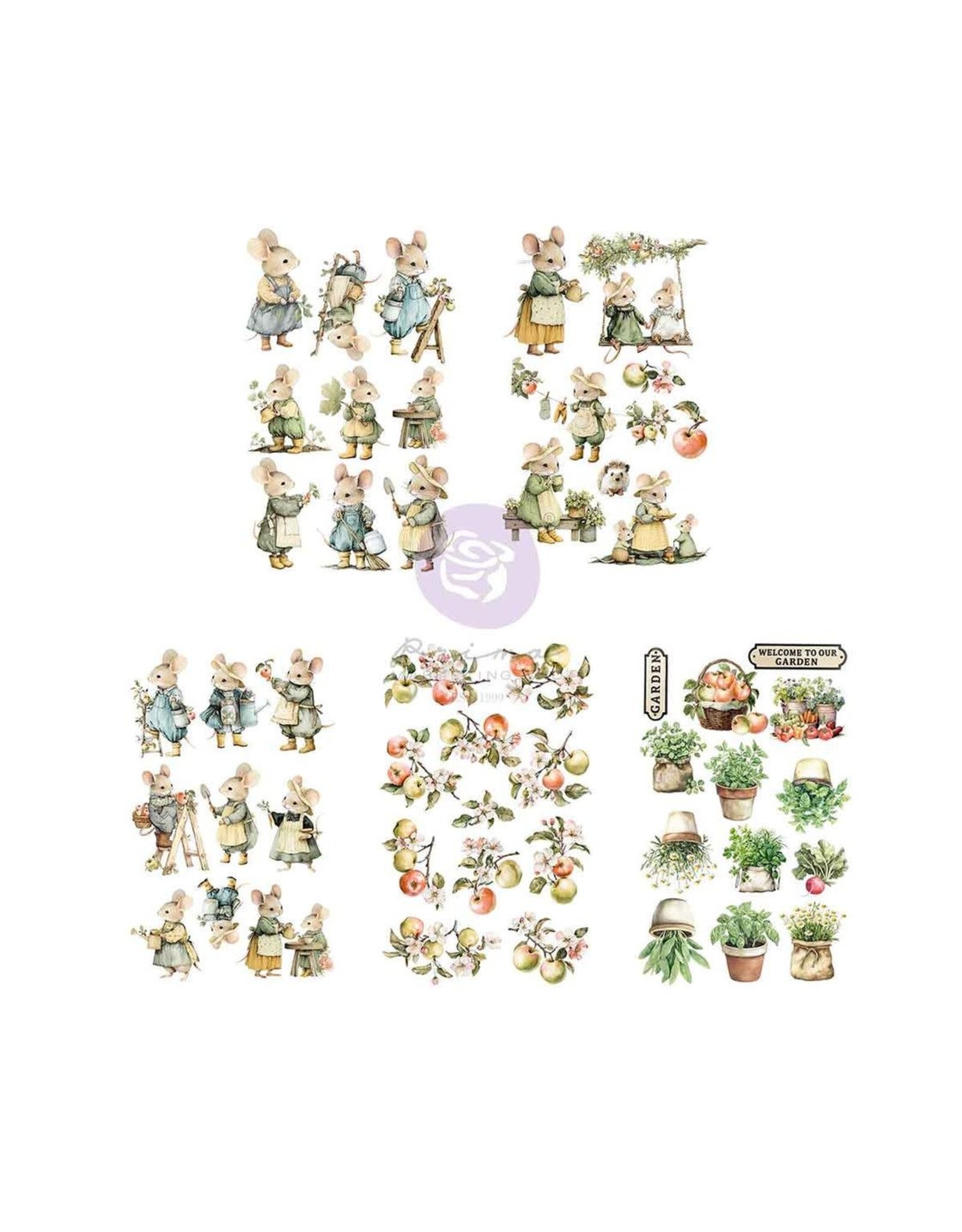 PRIMA PRIMA HOMEGROWN STICKER SHEETS