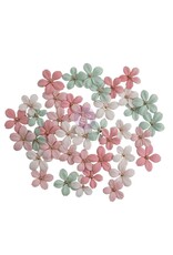 PRIMA PRIMA BUTTONS & KEEPSAKES TENDER FLORALS PAPER FLOWERS 40/PK
