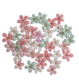 PRIMA PRIMA BUTTONS & KEEPSAKES TENDER FLORALS PAPER FLOWERS 40/PK