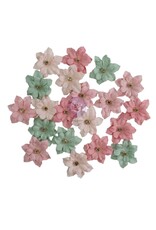 PRIMA PRIMA BUTTONS & KEEPSAKES DELICATE TRIMMINGS PAPER FLOWERS 20/PK