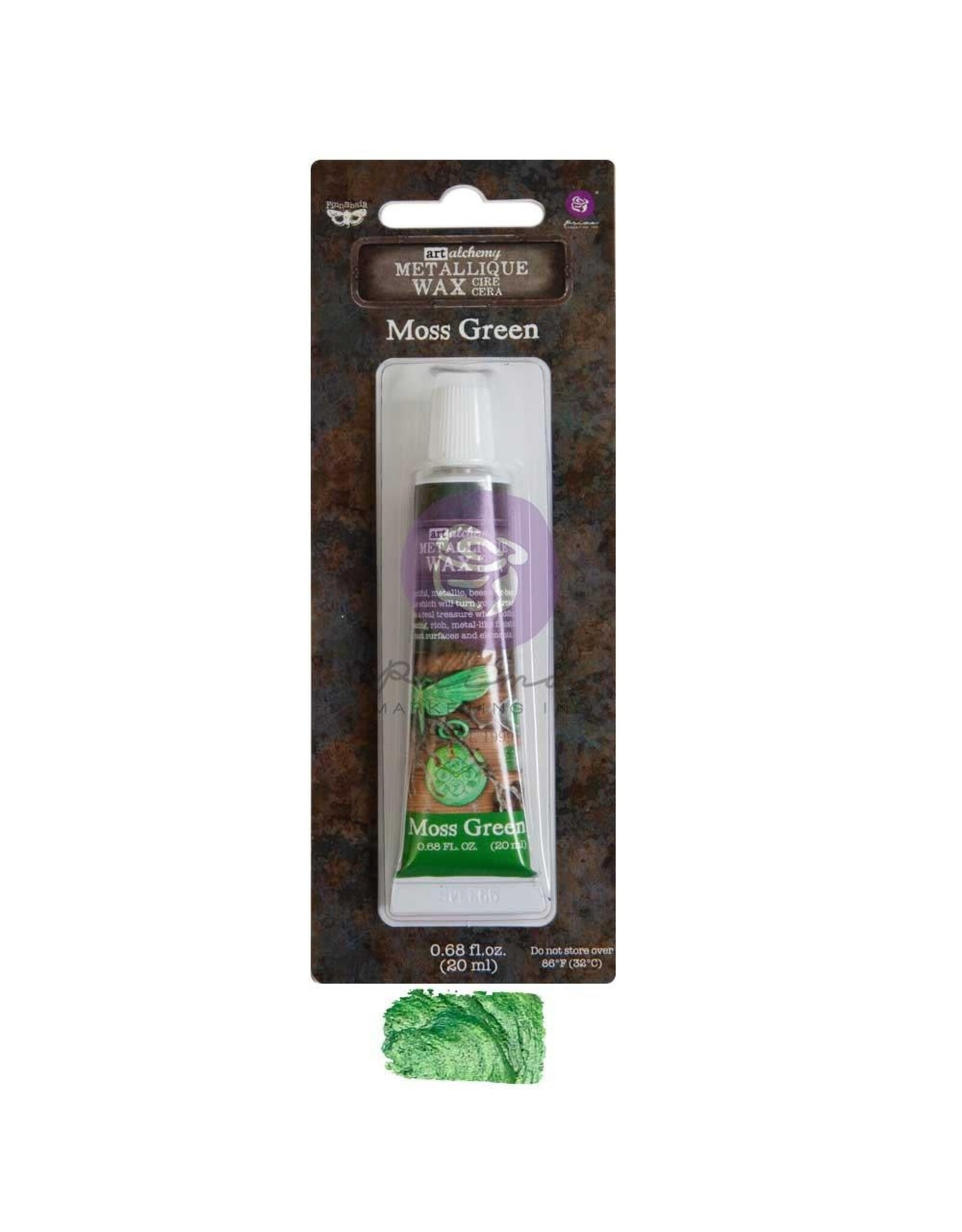 PRIMA PRIMA FINNABAIR ART ALCHEMY MOSS GREEN METALLIC WAX