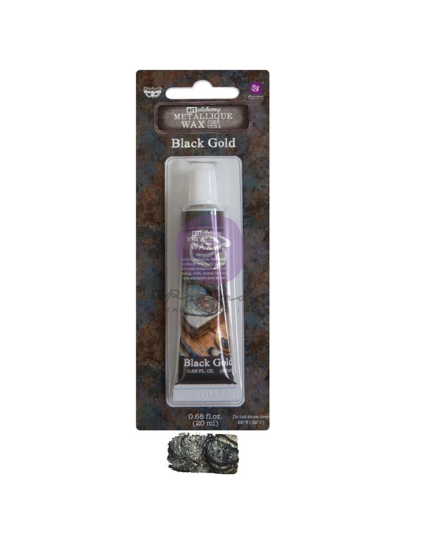 PRIMA PRIMA FINNABAIR ART ALCHEMY BLACK GOLD METALLIC WAX