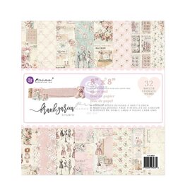 PRIMA PRIMA BUTTONS & KEEPSAKES 8x8 PAPER PAD 32 SHEETS
