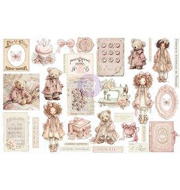 PRIMA PRIMA BUTTONS & KEEPSAKES QUILTED MEMORIES EPHEMERA