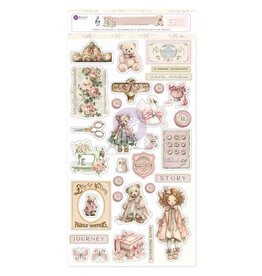 PRIMA PRIMA BUTTONS & KEEPSAKES STICKERS 32/PK