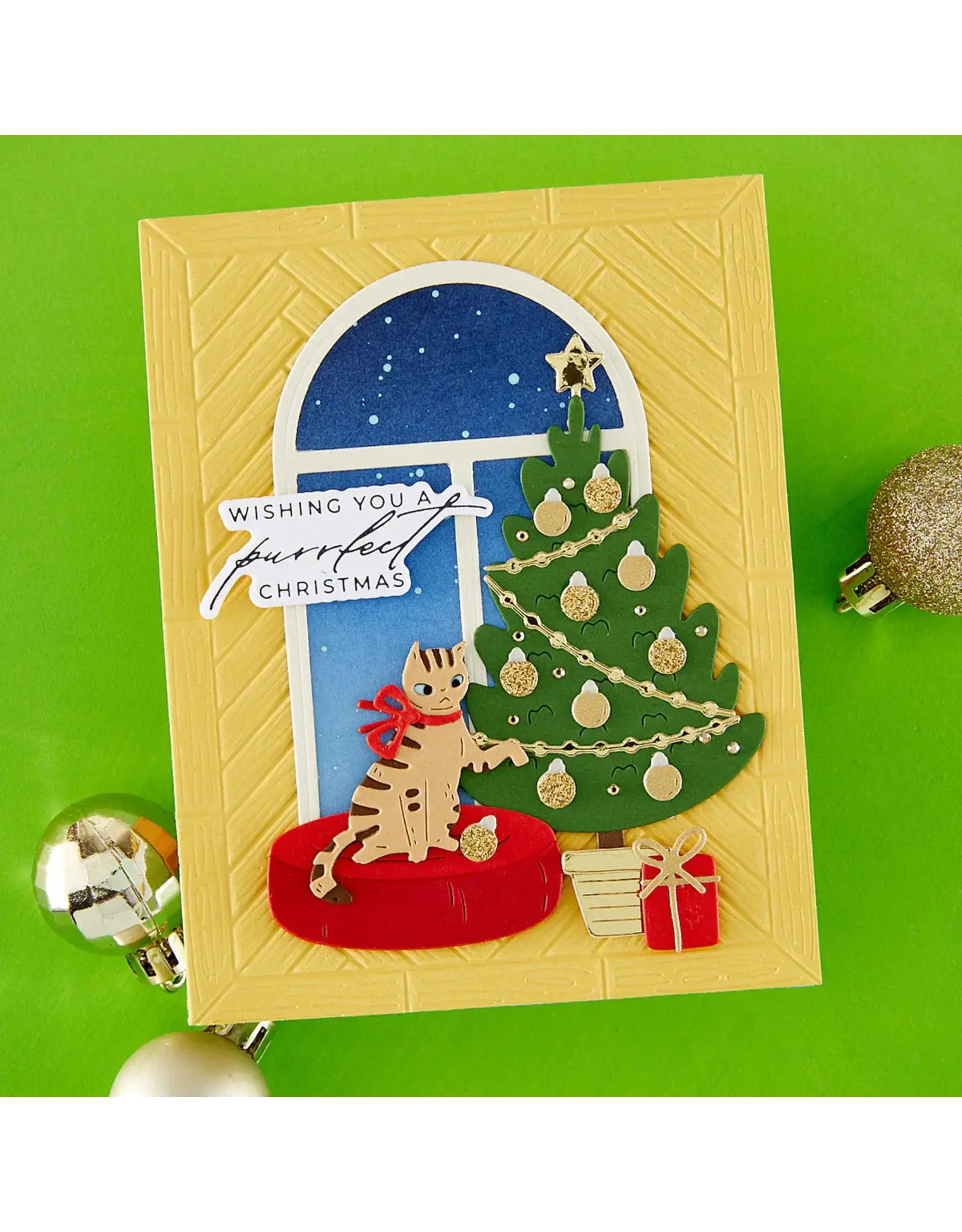 SPELLBINDERS SPELLBINDERS YANA SMAKULA CHRISTMAS CATS DIE SET