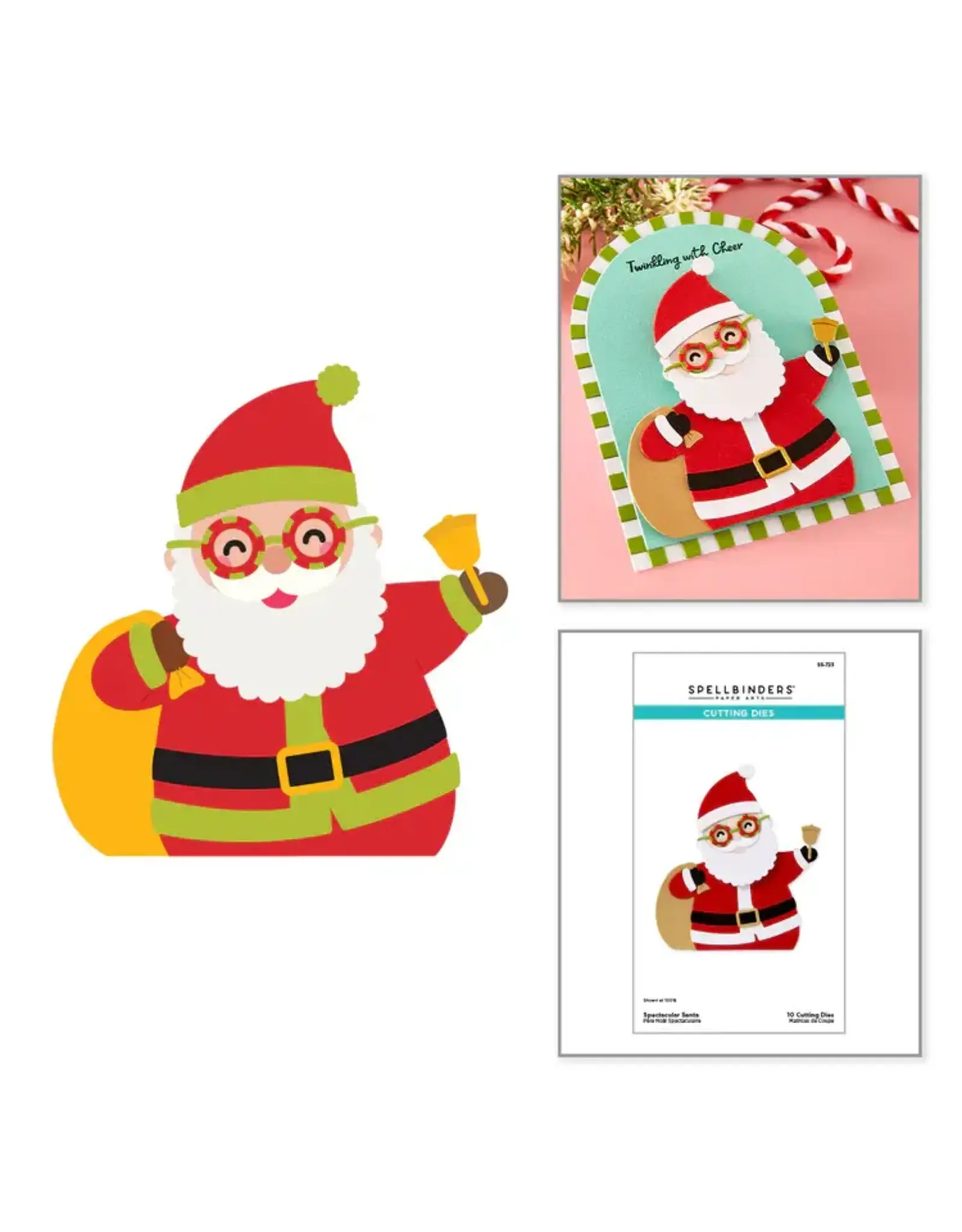 SPELLBINDERS SPELLBINDERS SPECTACULAR SANTA ETCHED DIE SET