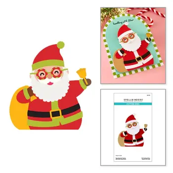 SPELLBINDERS SPELLBINDERS SPECTACULAR SANTA ETCHED DIE SET