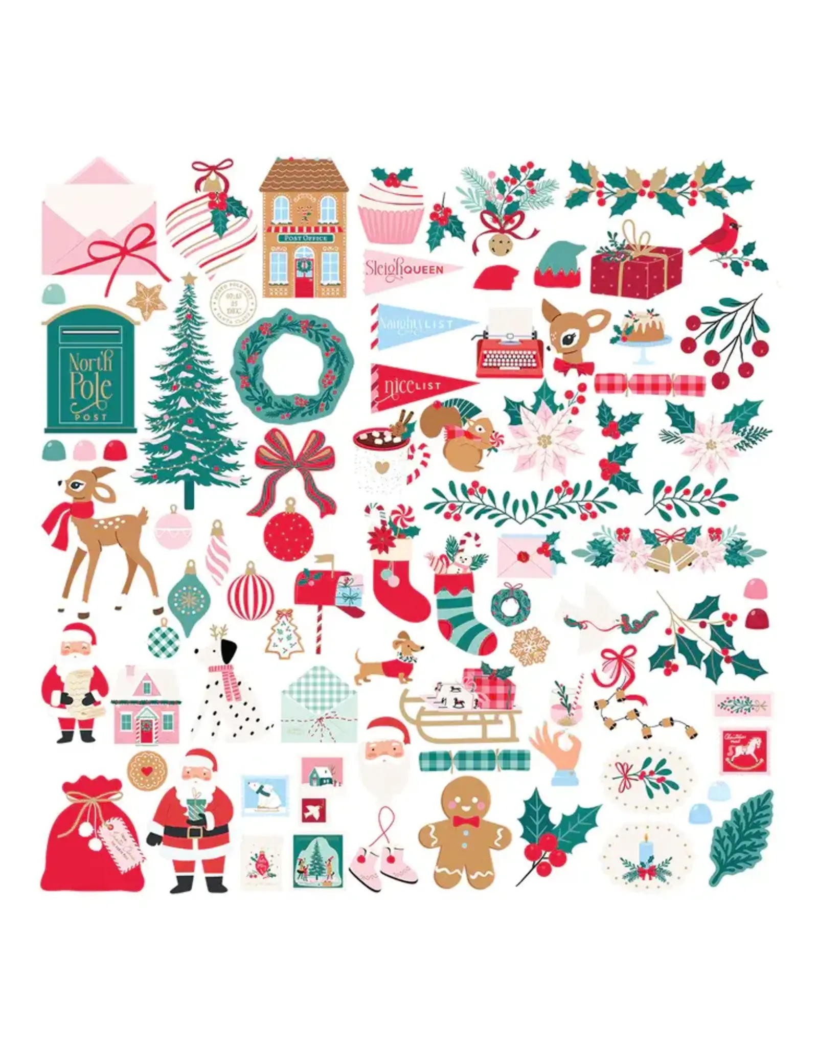 SPELLBINDERS SPELLBINDERS DEAR SANTA EPHEMERA DIE-CUTS 168/PK