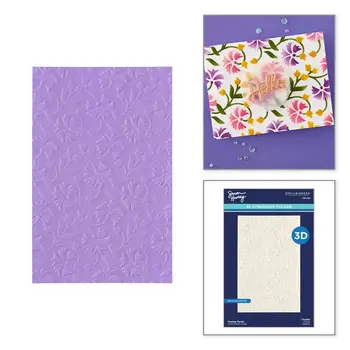 SPELLBINDERS SPELLBINDERS SIMON HURLEY FLOWING FLORALS 3D EMBOSSING FOLDER