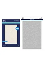 SPELLBINDERS SPELLBINDERS SIMON HURLEY FLOWING FLORALS 3D EMBOSSING FOLDER AND STENCIL