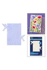 SPELLBINDERS SPELLBINDERS SIMON HURLEY HUMMINGBIRD GARDEN 3D EMBOSSING FOLDER AND DIE SET