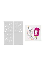 HERO ARTS HERO ARTS FLOWER POWER LAYERING STENCIL SET