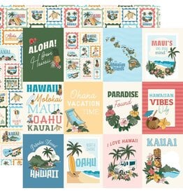 CARTA BELLA CARTA BELLA HAWAII 3x4 JOURNALING CARDS 12x12 CARDSTOCK