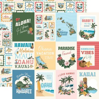 CARTA BELLA CARTA BELLA HAWAII 3x4 JOURNALING CARDS 12x12 CARDSTOCK