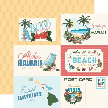 CARTA BELLA CARTA BELLA HAWAII 6x4 JOURNALING CARDS 12x12 CARDSTOCK