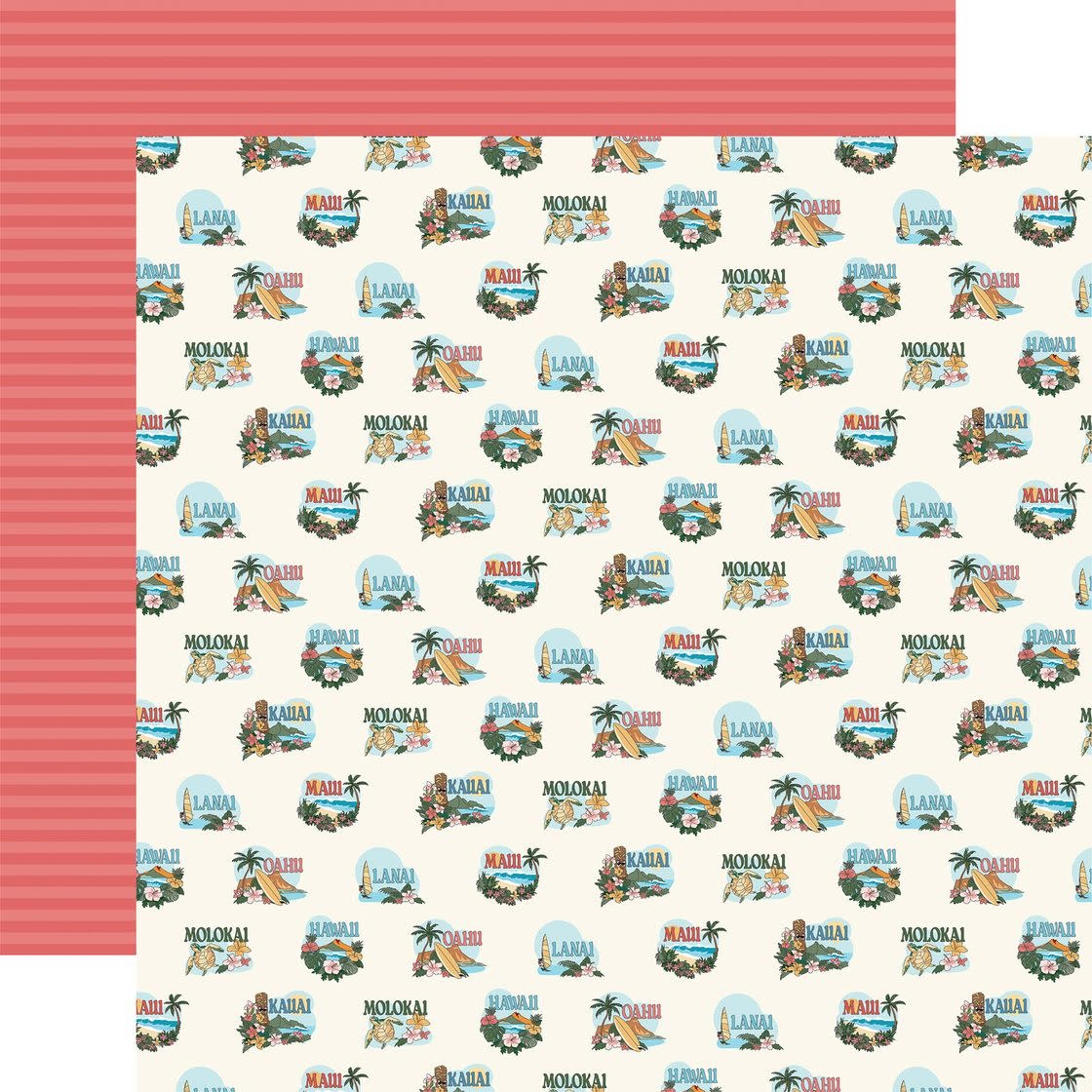CARTA BELLA CARTA BELLA HAWAII EXPLORE HAWAII 12x12 CARDSTOCK