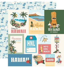 CARTA BELLA CARTA BELLA HAWAII JOURNALING CARDS 12x12 CARDSTOCK