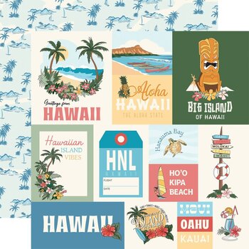 CARTA BELLA CARTA BELLA HAWAII JOURNALING CARDS 12x12 CARDSTOCK