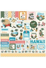 CARTA BELLA CARTA BELLA HAWAII ELEMENTS 12x12 CARDSTOCK STICKERS