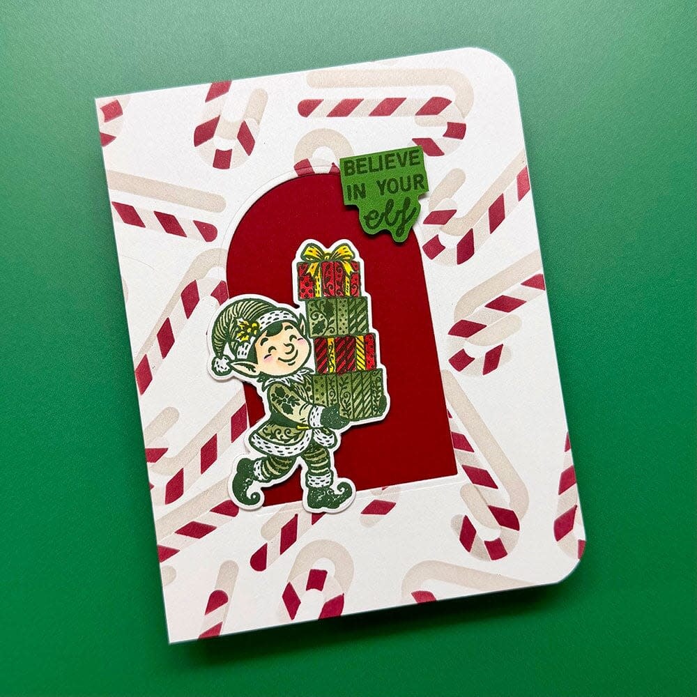 RANGER RANGER SIMON HURLEY CANDY CANES 6x6 LAYERING STENCIL SET