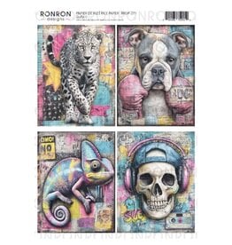 RONRON DESIGNS RONRON DESIGNS GRAFFITI 6 RICE PAPER