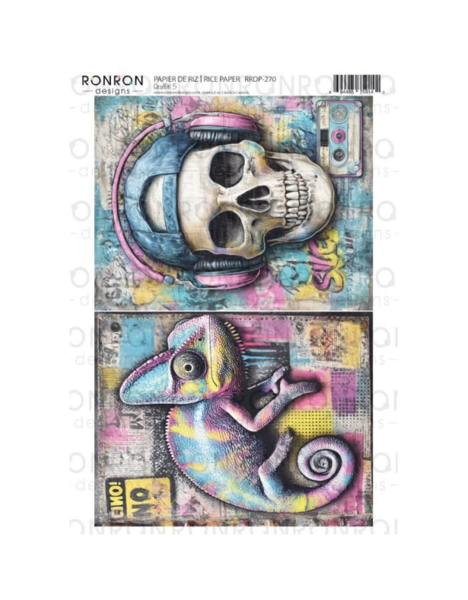 RONRON DESIGNS RONRON DESIGNS GRAFFITI 5 RICE PAPER