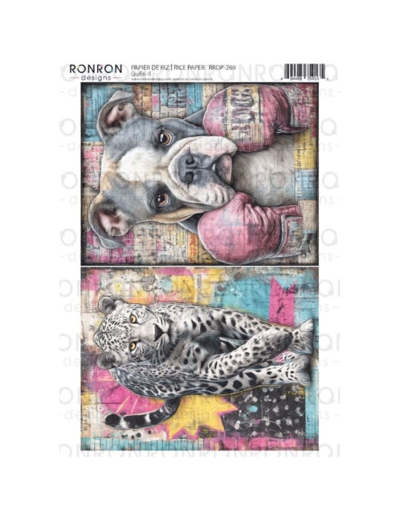 RONRON DESIGNS RONRON DESIGNS GRAFFITI 4 RICE PAPER