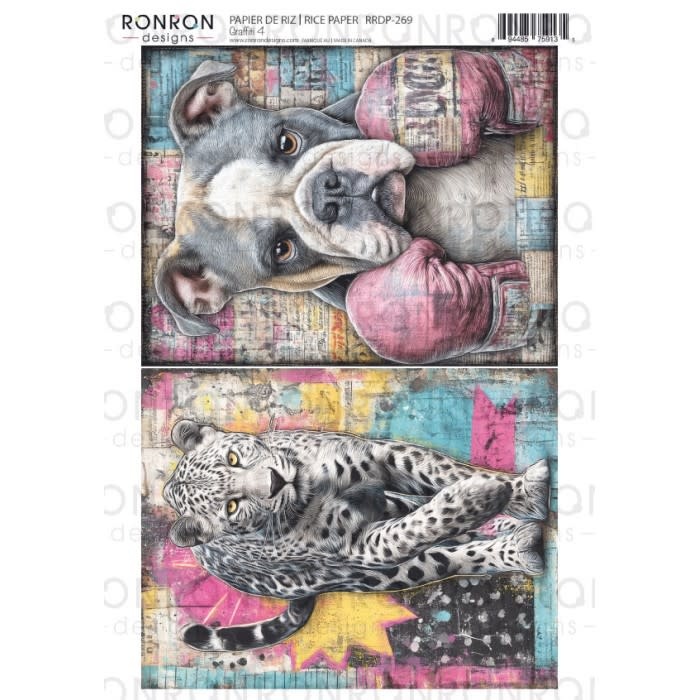 RONRON DESIGNS RONRON DESIGNS GRAFFITI 4 RICE PAPER