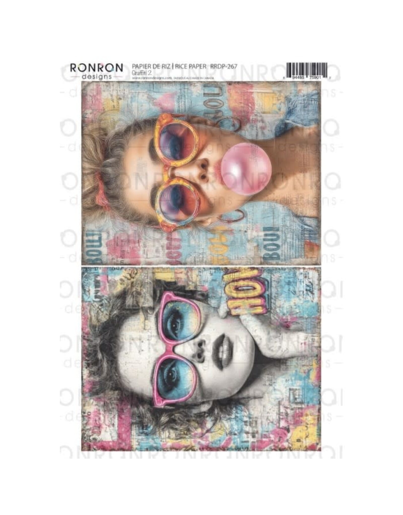 RONRON DESIGNS RONRON DESIGNS GRAFFITI 2 RICE PAPER