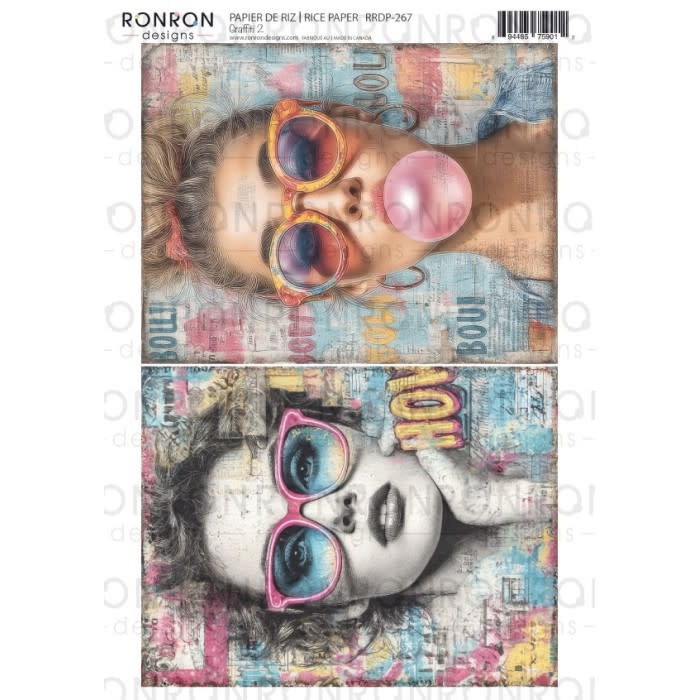 RONRON DESIGNS RONRON DESIGNS GRAFFITI 2 RICE PAPER