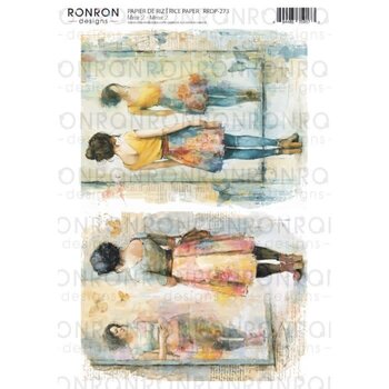 RONRON DESIGNS RONRON DESIGNS MIROIR 2 RICE PAPER