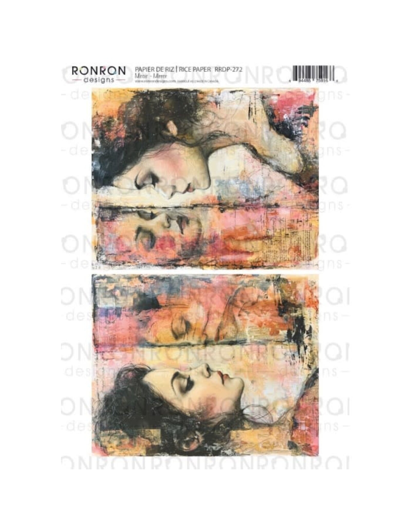 RONRON DESIGNS RONRON DESIGNS MIROIR RICE PAPER