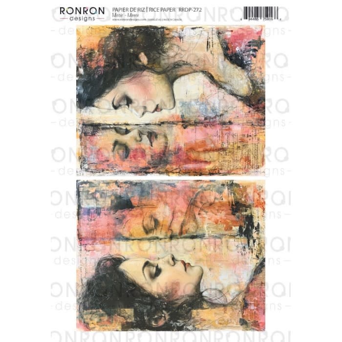 RONRON DESIGNS RONRON DESIGNS MIROIR RICE PAPER