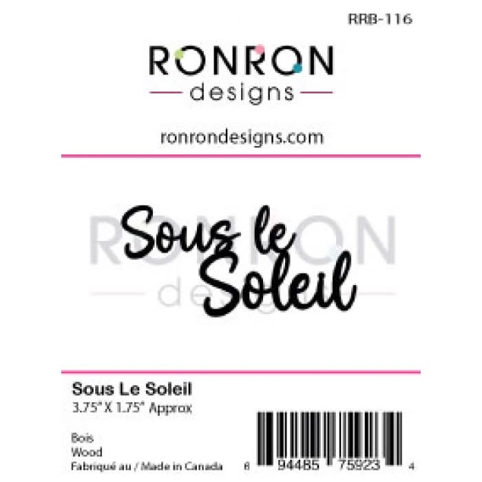 RONRON DESIGNS RONRON DESIGNS SOUS LE SOLEIL WOOD PIECE