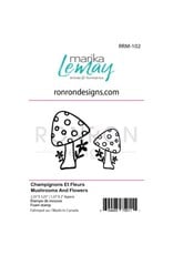 RONRON DESIGNS RONRON DESIGNS MARIKA LEMAY - CHAMPIGNONS ET FLEURS FOAM STAMP SET