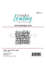RONRON DESIGNS RONRON DESIGNS MARIKA LEMAY - TEXTE PETIT FOAM STAMP